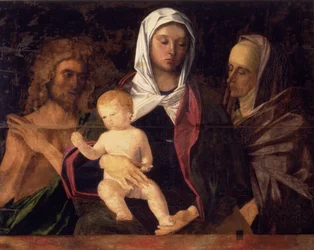 Madonna mit Kind und Johannes dem Täufer und St. Anna (Tafel)
